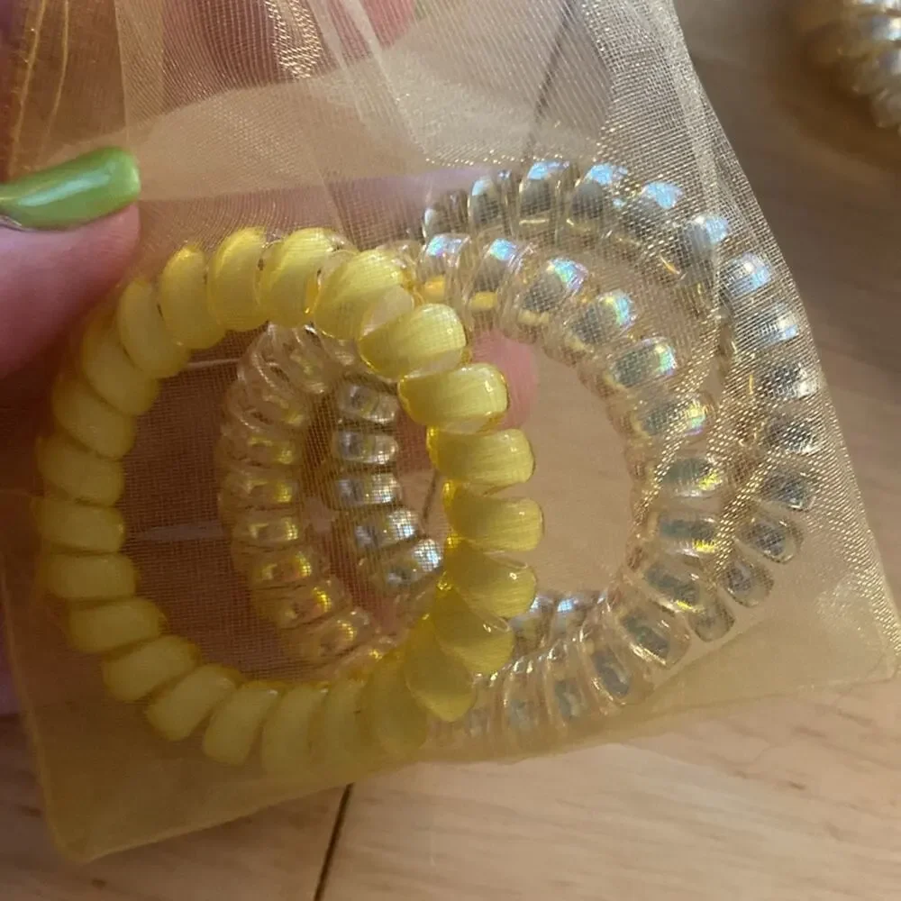 Colorful Spiral Hair Ties Set